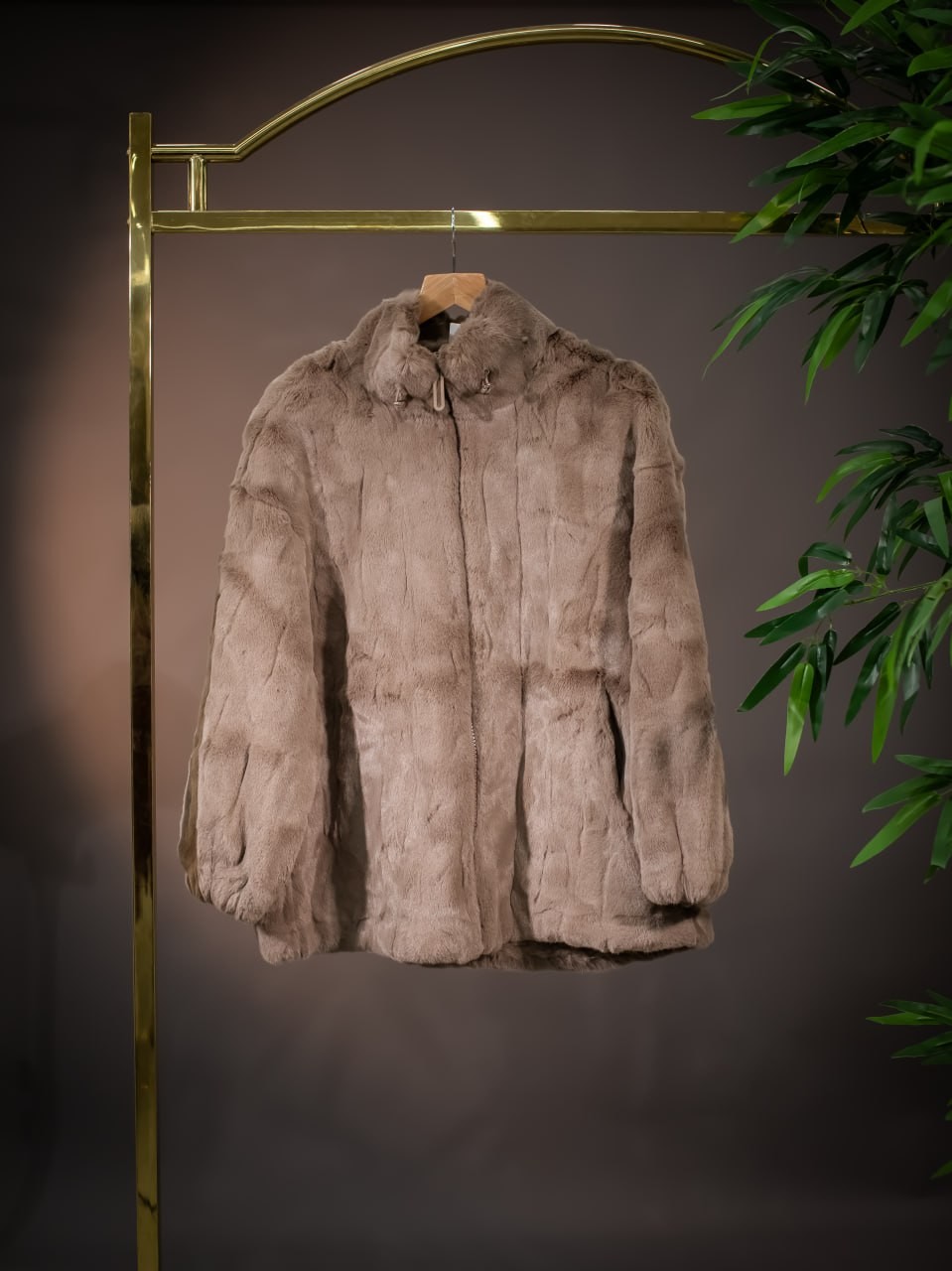 جكيت فرو مع سحاب